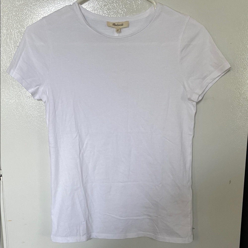 Madewell XS NWT White Short Sleeve Tee 100% Cotton